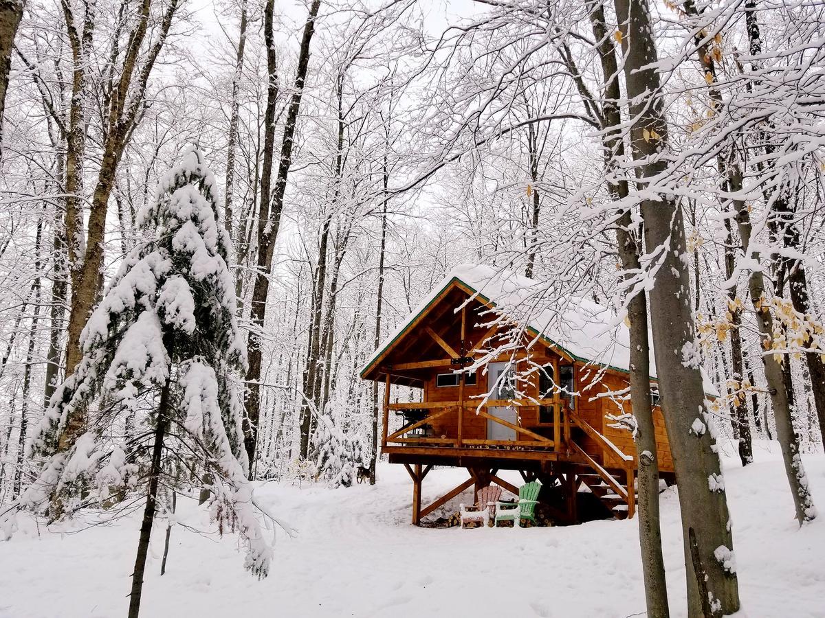 Les Cabines Nordik Des Piles Villa Saint-Jean-des Piles Exteriör bild