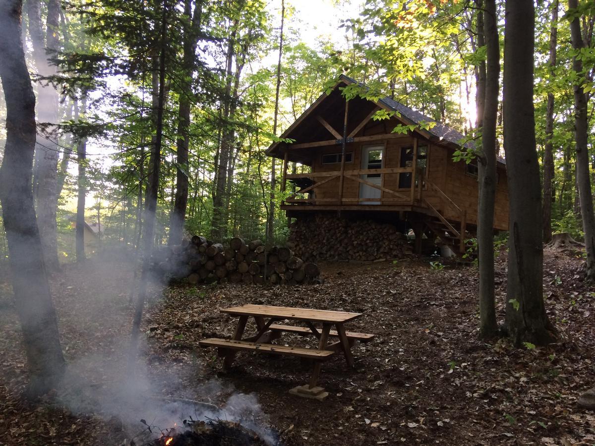 Les Cabines Nordik Des Piles Villa Saint-Jean-des Piles Exteriör bild