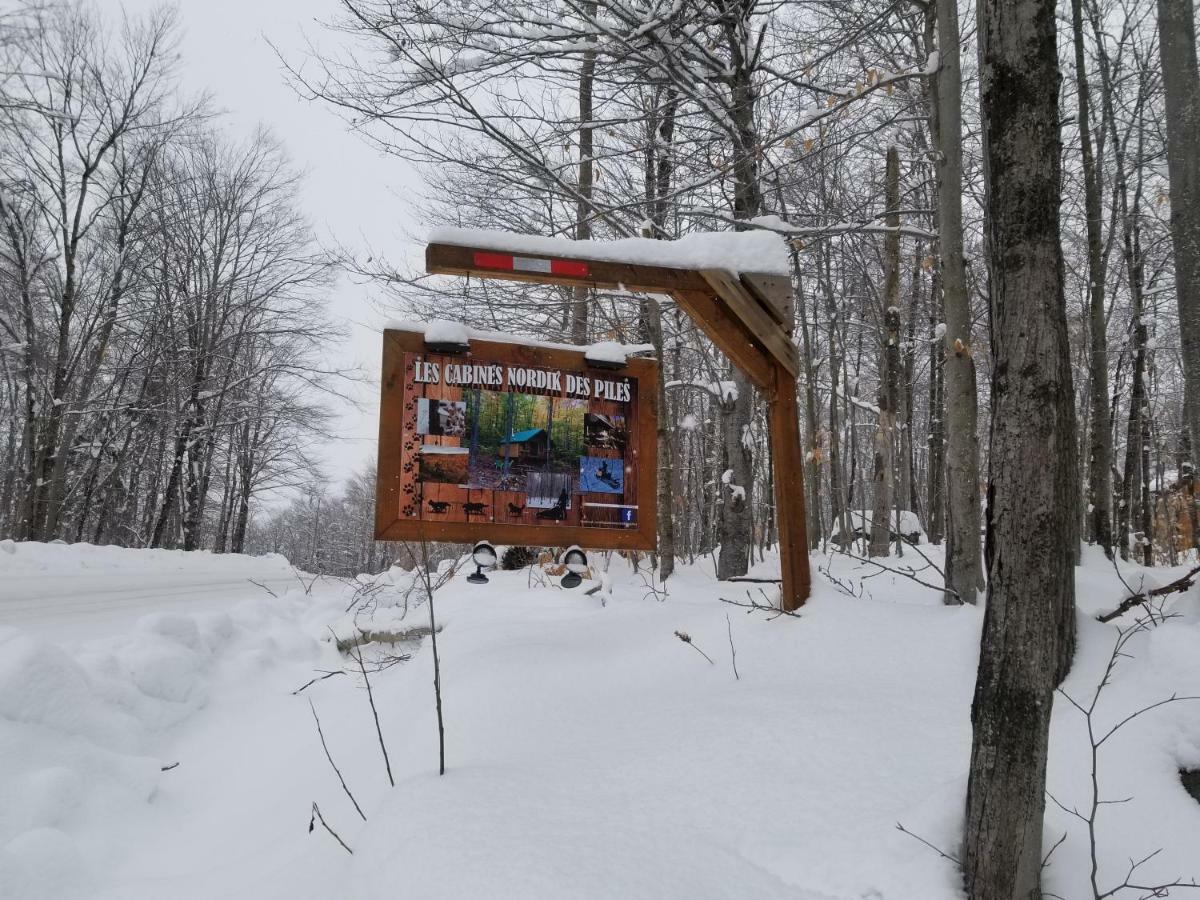 Les Cabines Nordik Des Piles Villa Saint-Jean-des Piles Exteriör bild